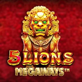 5 Lions Megaways online game logo by Pragmatic Play on nomaspins-nl.nl